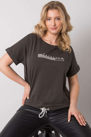 Tmavá khaki halenka větší...