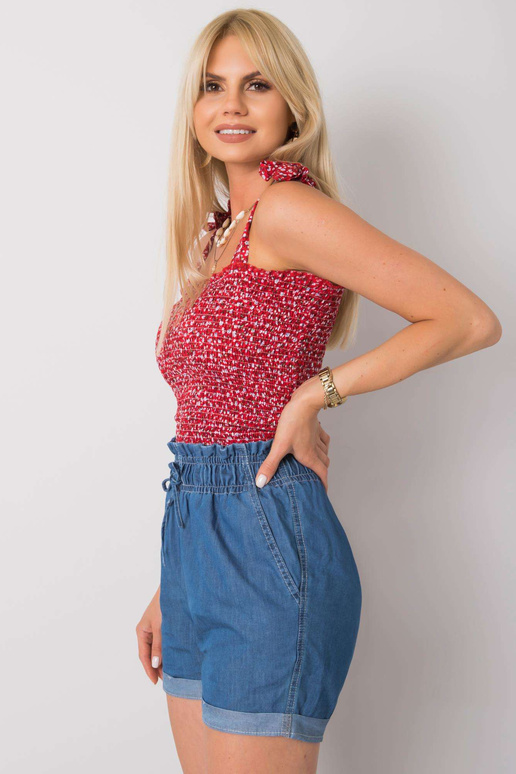 Tmavě modré ležérní kraťasy Marilena...