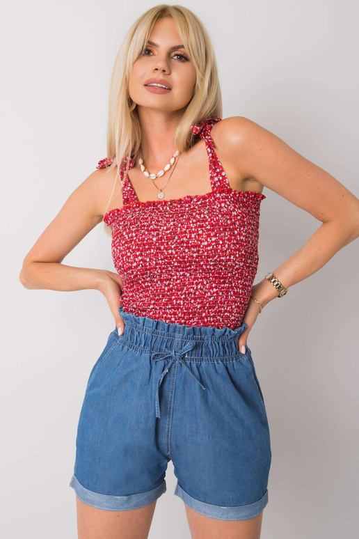 Tmavě modré ležérní kraťasy Marilena...