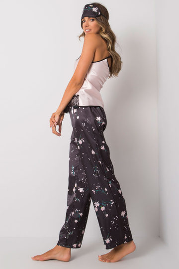 Černo-růžová třídílná spací... 2