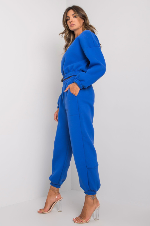 Tmavě modrá sada dvoudílných mikin...