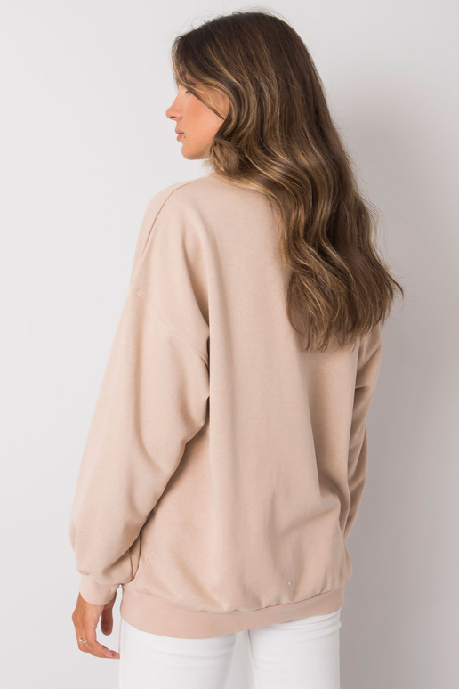 Béžová mikina s nápisem Adelynn