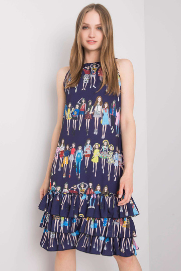 Námořnicky modré šaty...