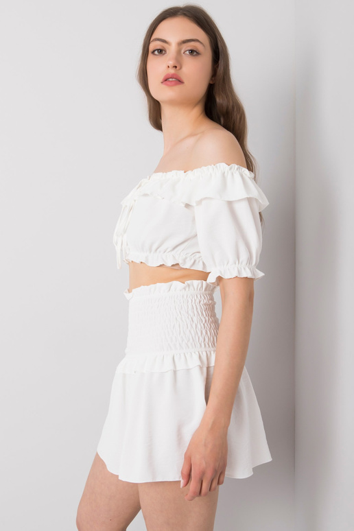 Bílá minisukně Joanna OCH BELLA Bílá minisukně Joanna OCH BELLA