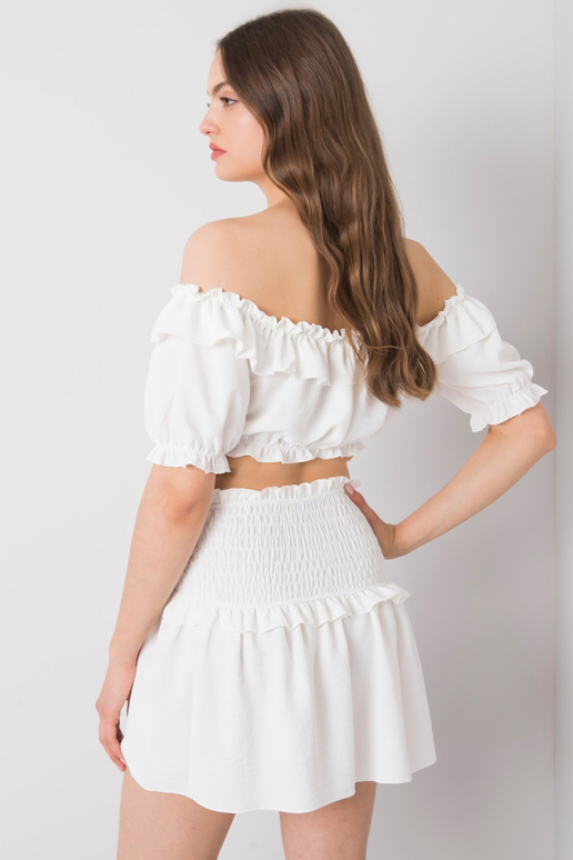 Bílá minisukně Joanna OCH BELLA Bílá minisukně Joanna OCH BELLA