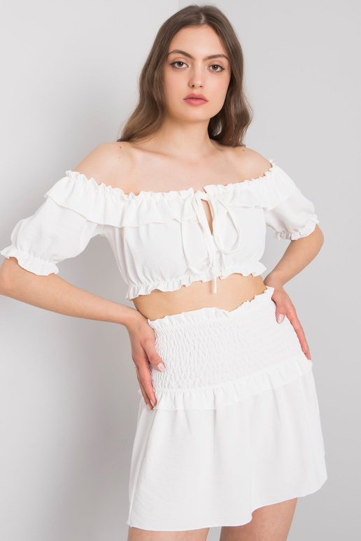 Bílá minisukně Joanna OCH BELLA Bílá minisukně Joanna OCH BELLA