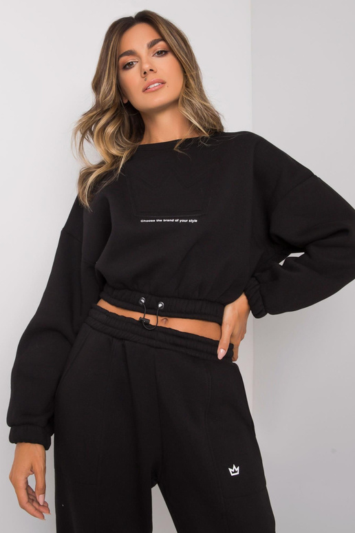 Černá souprava dvoudílné mikiny Maleah