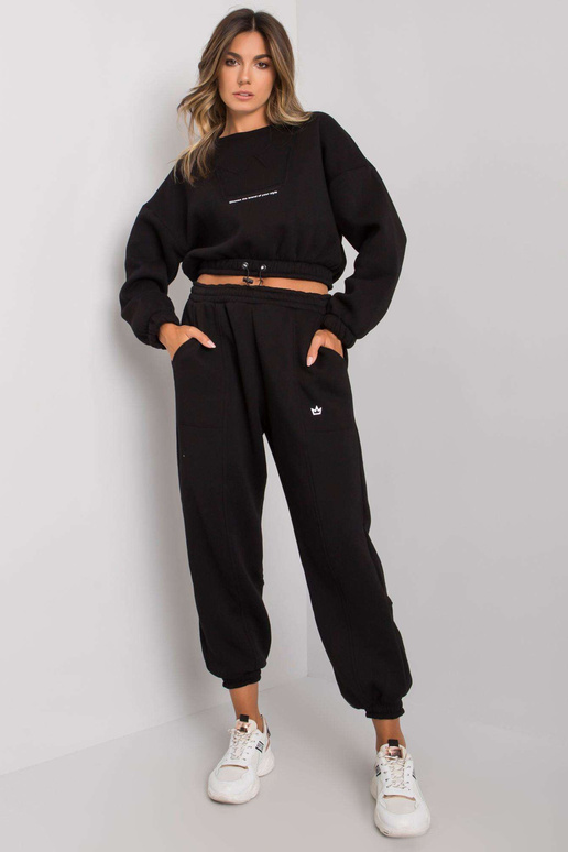 Černá souprava dvoudílné mikiny Maleah