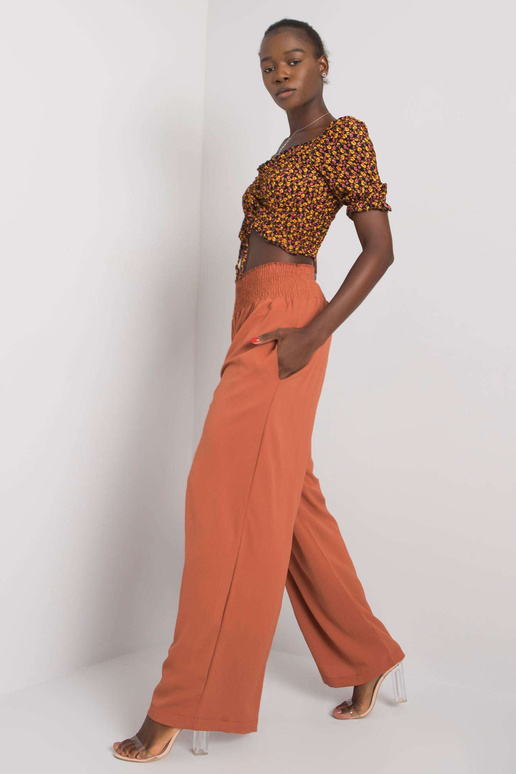 Světle hnědé široké kalhoty Lareen...