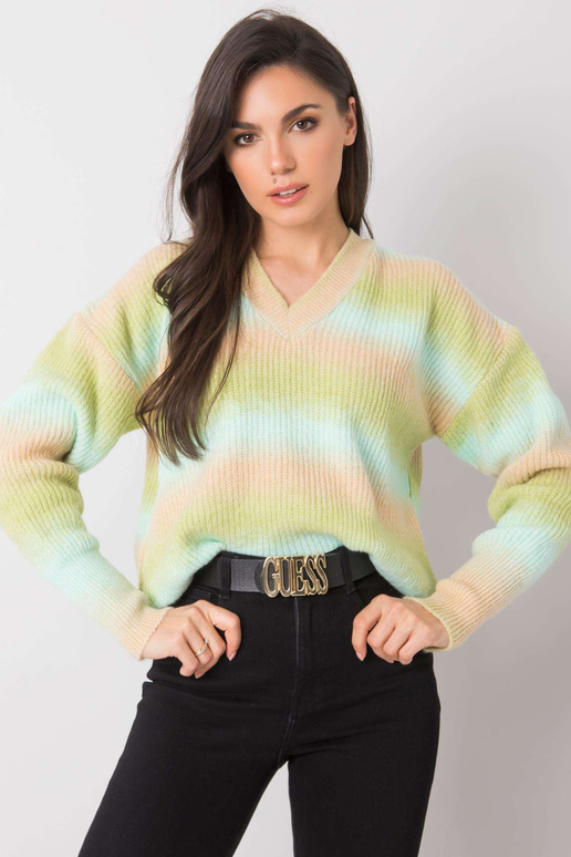 Zeleno-béžový ombre svetr Maritza RUE... Zeleno-béžový ombre svetr Maritza RUE...