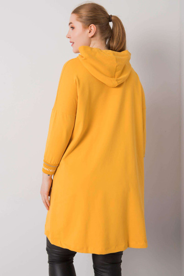 Tmavě žlutá mikina s kapucí... 2