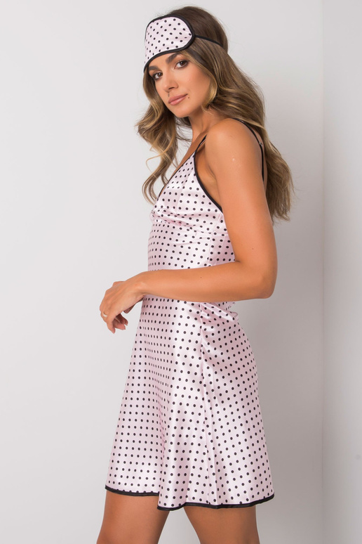 Světle růžová noční sada s hráškem