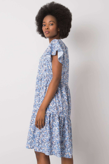 Modré volánové šaty... 2