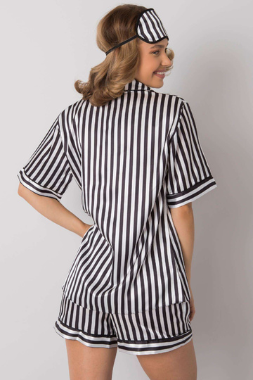 Černá a bílá pruhovaná sada...