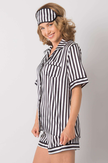 Černá a bílá pruhovaná sada... 2