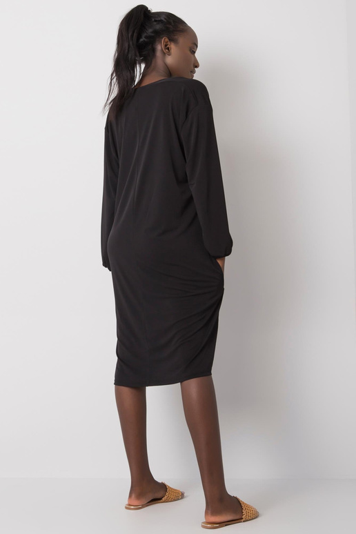 Černé šaty Yetta s výstřihem do V