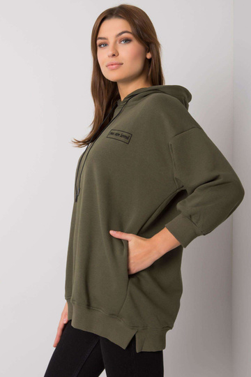 Khaki mikina s kapsami Leora 2