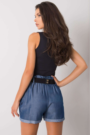 Tmavě modré kraťasy s... 2