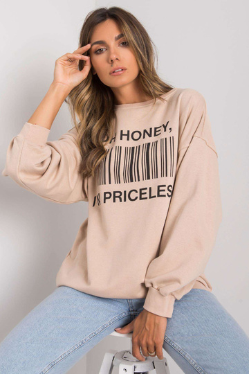 Béžová mikina s potiskem Karis 2