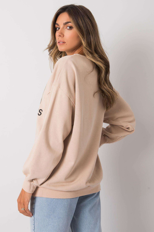 Béžová mikina s potiskem Karis