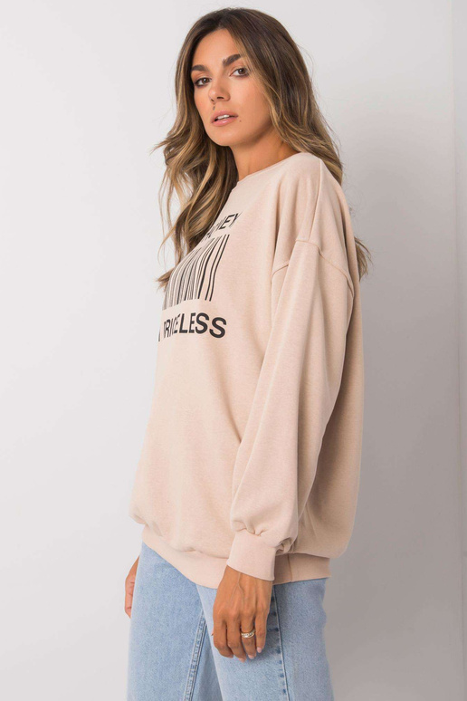 Béžová mikina s potiskem Karis