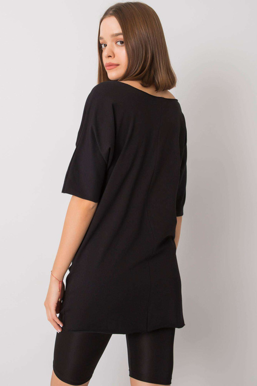 Černá ležérní halenka Aviana