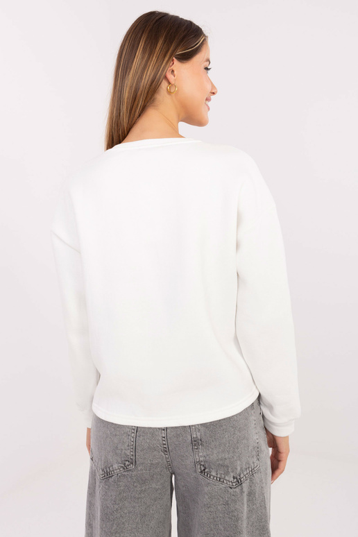 Ecru-růžová mikina s nápisem Kailee