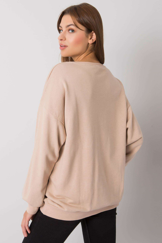 Béžová mikina s potiskem Basile