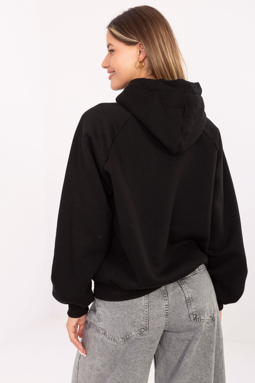 Černá mikina s kapucí Nikki Černá mikina s kapucí Nikki