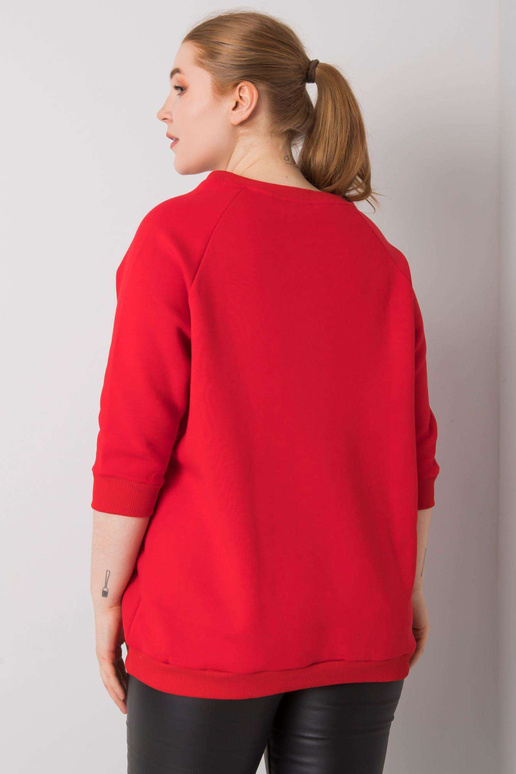 Mikina s kapucí Vincente Red Plus Size Mikina s kapucí Vincente Red Plus Size