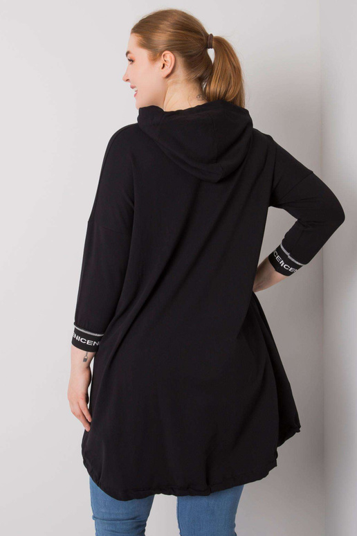 Černá mikina Belina s nášivkou