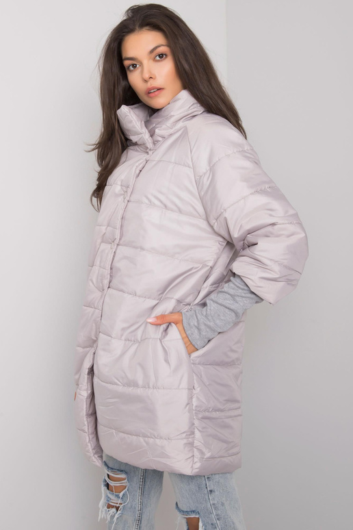 Šedá prošívaná bunda Carlota