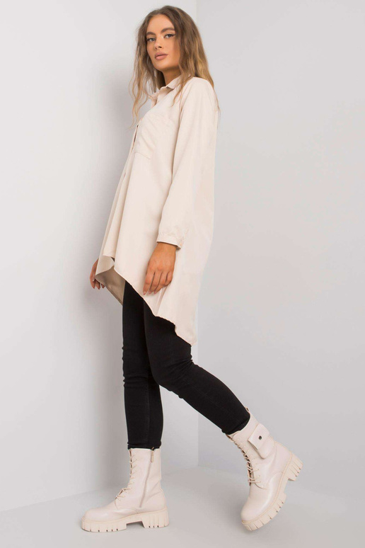 Béžová asymetrická košile Brinleigh