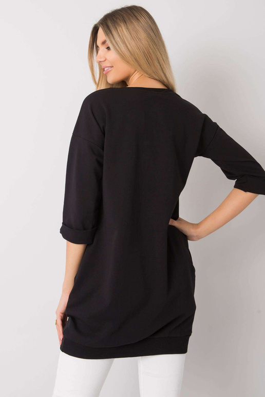 Černá mikina s kapsami Iveta