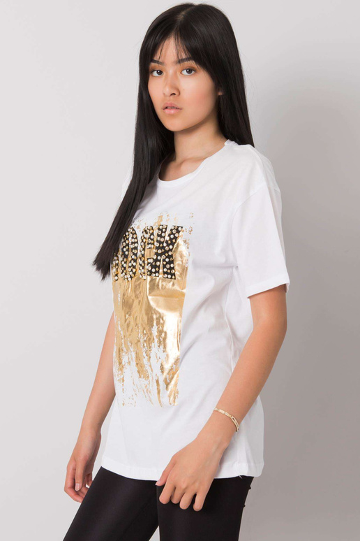 Bílé tričko s potiskem Ginger Bílé tričko s potiskem Ginger