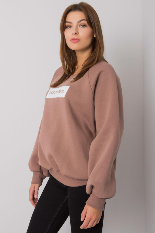 Tmavě béžová mikina s kapucí Jordy