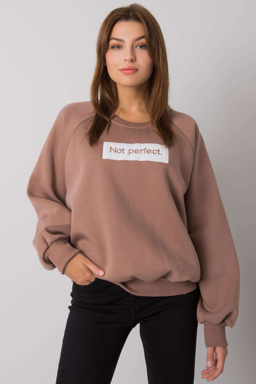 Tmavě béžová mikina s kapucí Jordy