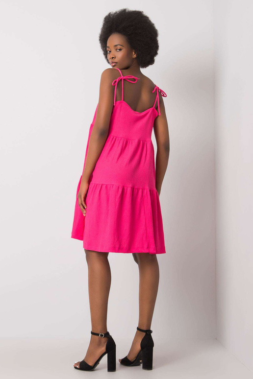 Růžové volánové šaty Manon RUE PARIS