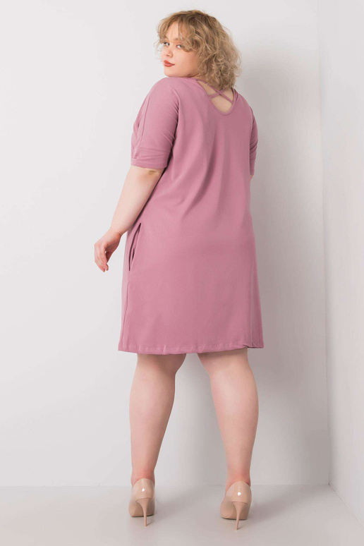 Špinavé růžové šaty Bellamy Plus Size