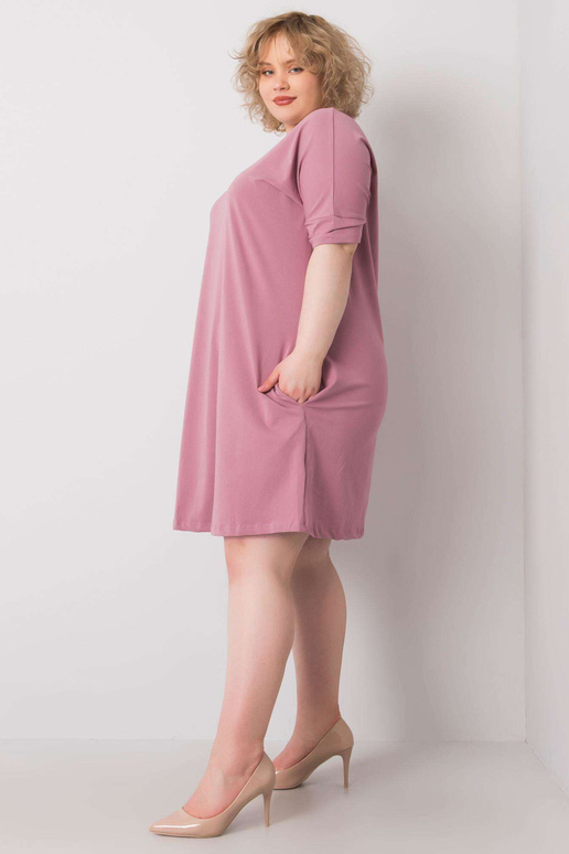 Špinavé růžové šaty Bellamy Plus Size