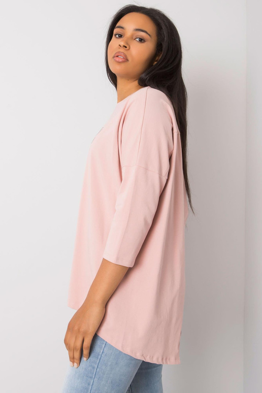 Špinavě růžová halenka plus size s...