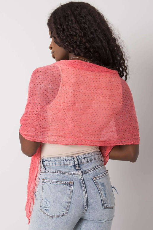 Korálově tmavě modrý puntíkovaný šátek