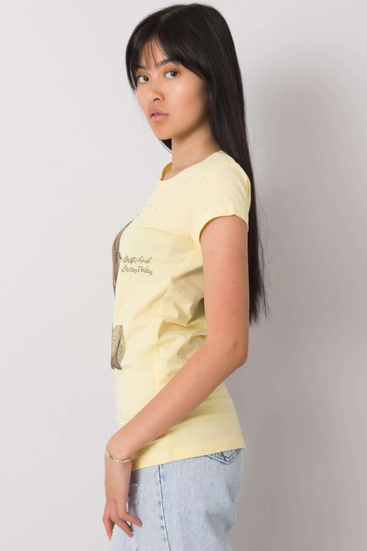 Světle žluté tričko s nášivkou Misha
