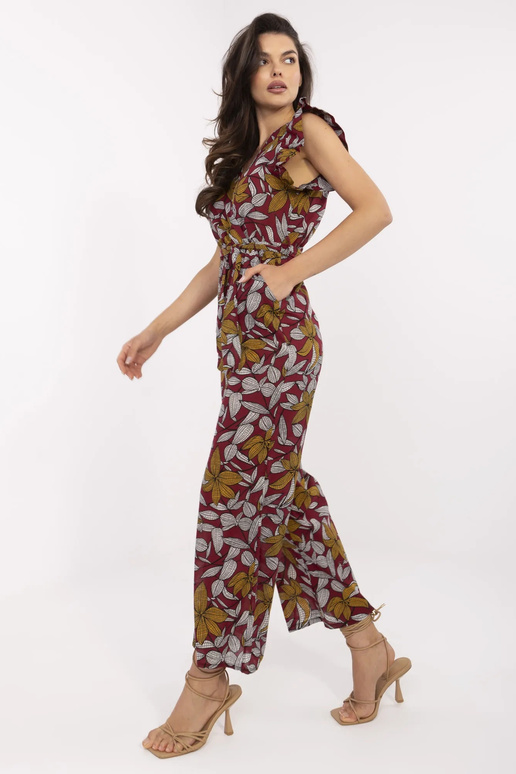 Vínová kombinéza se vzorem Casja Vínová kombinéza se vzorem Casja