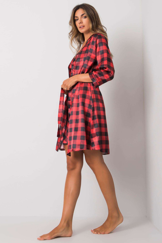 Černočervená kostkovaná spací souprava Černočervená kostkovaná spací souprava