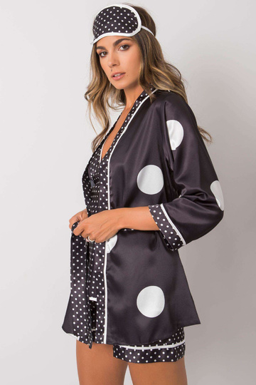 Černá dámská noční sada