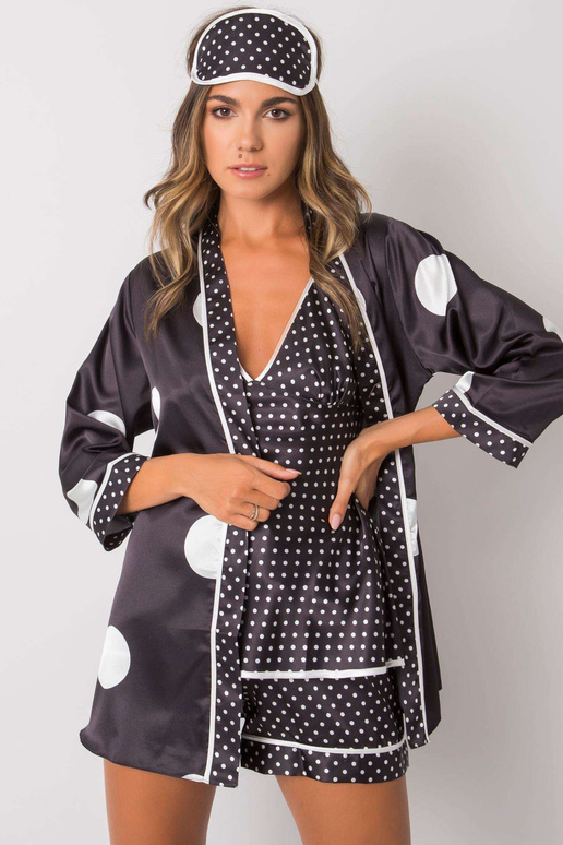 Černá dámská noční sada