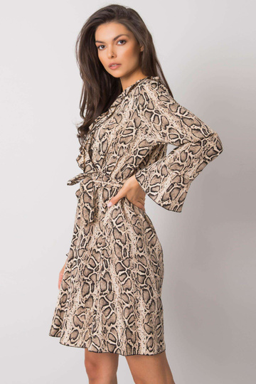 Béžové a černé šaty s... 2