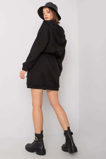 Černé mikinové šaty Skyla s...