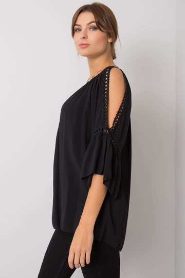 Černá viskózová halenka...